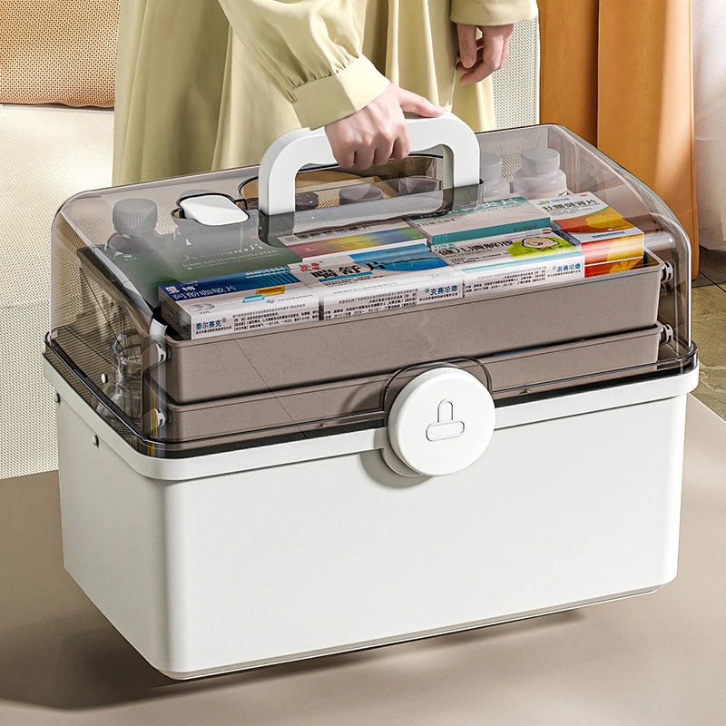 3 layer home medicine box