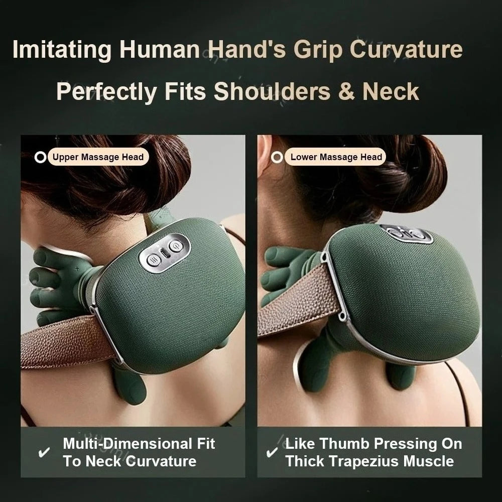 Shiatsu Neck & Shoulder Massager with Heat – Deep Tissue Relief