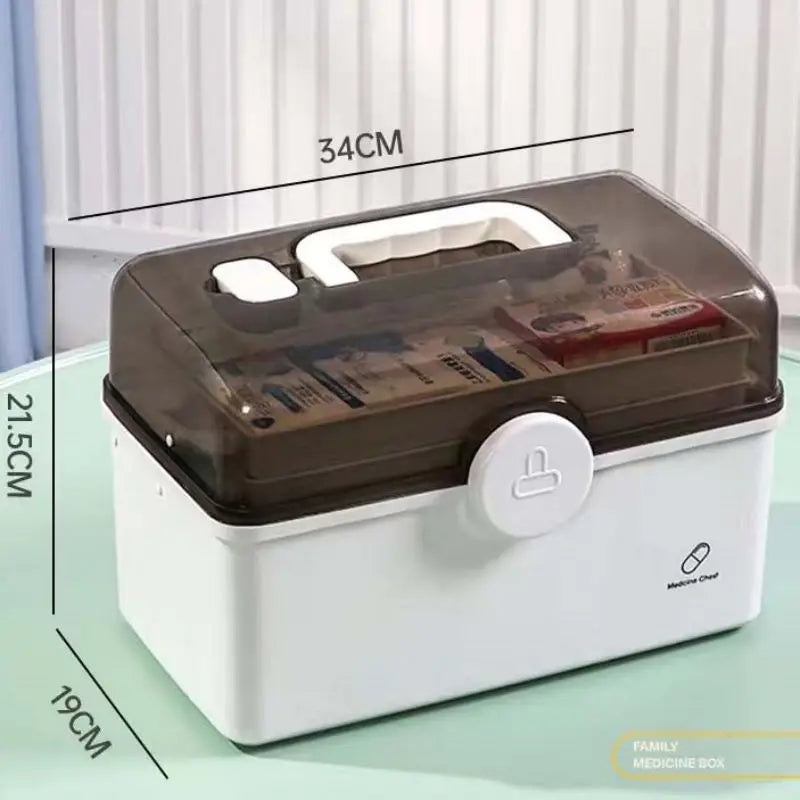 3 layer home medicine box