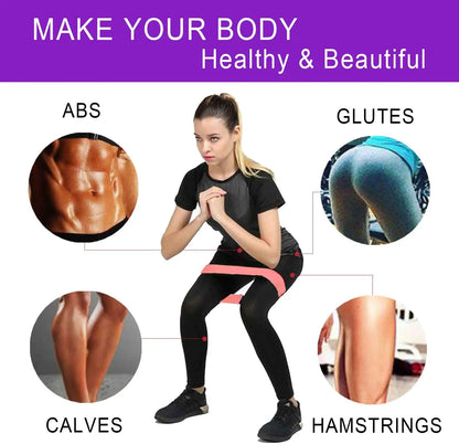 Portable Fitness Rubber Resistance Bands