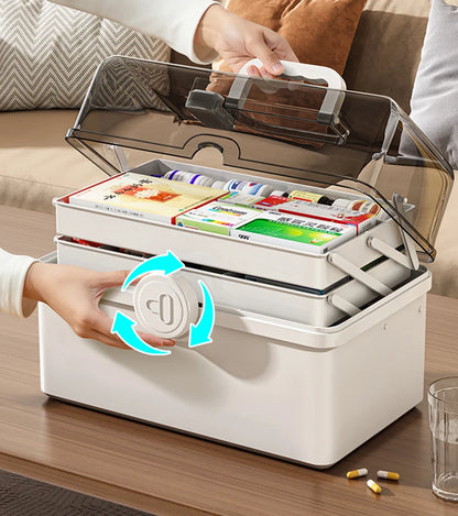 3 layer home medicine box