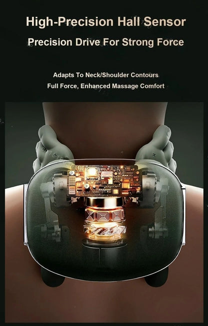 ﻿Shiatsu Neck & Shoulder Massager with Heat – Deep Tissue Relief