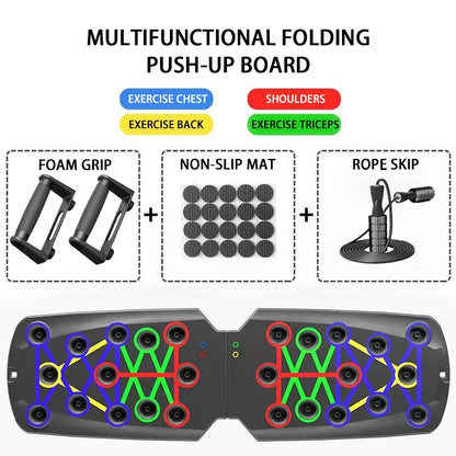 Portable multifunctional push up board set