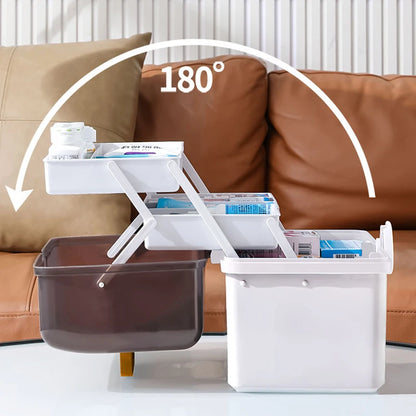 3 layer home medicine box