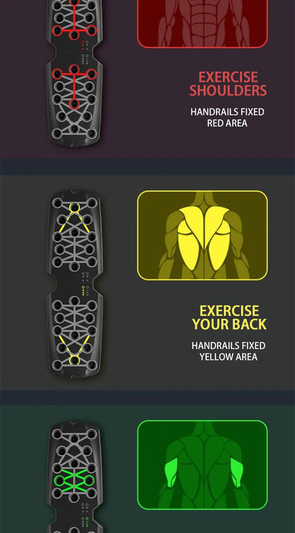 Portable multifunctional push up board set