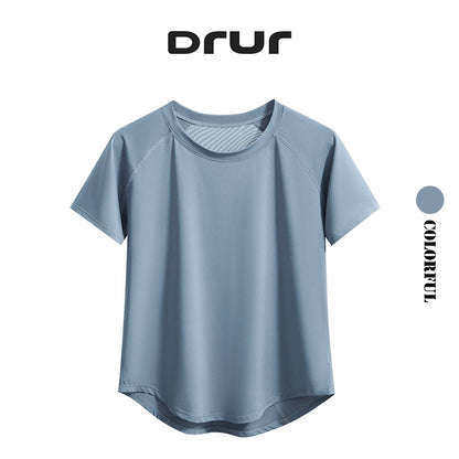DRUR Yoga Tops Sportswear Woman Gym Shirts
