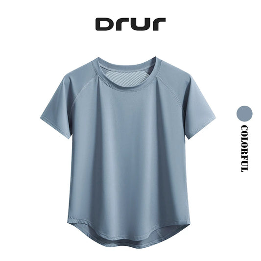 DRUR Yoga Tops Sportswear Woman Gym Shirts