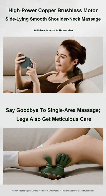 ﻿Shiatsu Neck & Shoulder Massager with Heat – Deep Tissue Relief