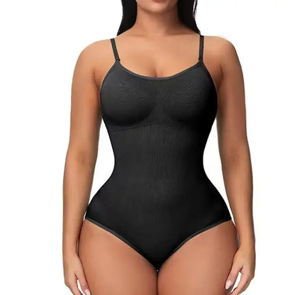 Solid Seamless Shaping Shapewear Bodysuit, Tummy Control Butt Lifting Slimmer Body Shaper, Women's Underwear & Shapewear