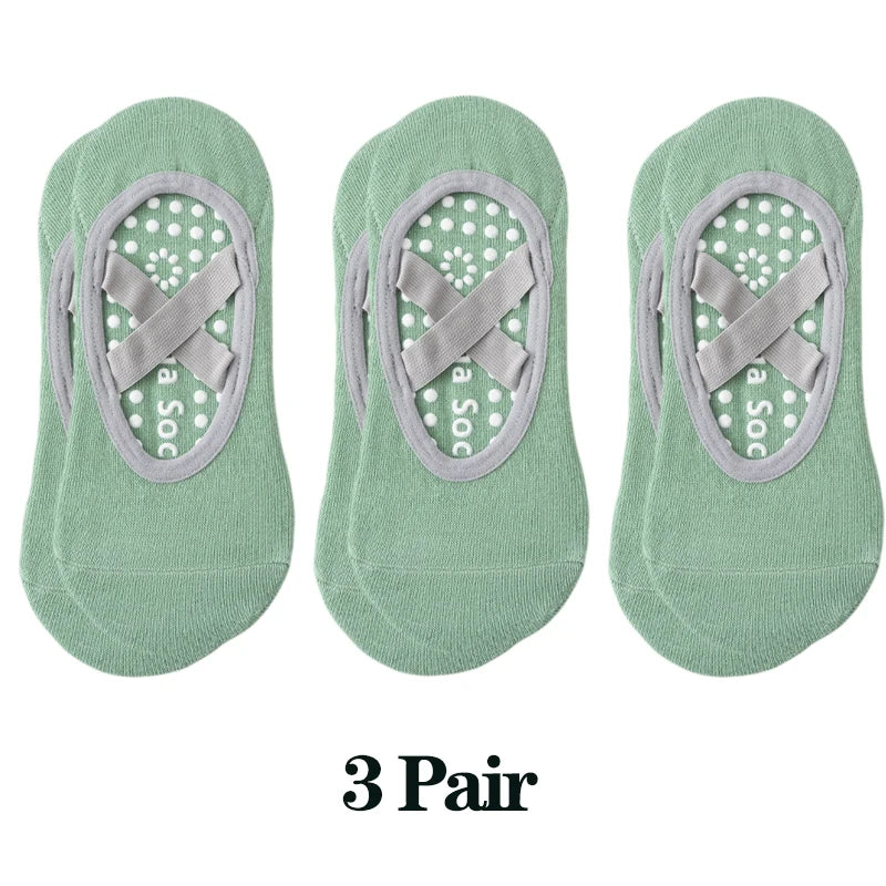 1/ 3Pair Professional Women Yoga Sport Socks