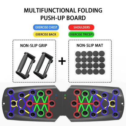 Portable multifunctional push up board set