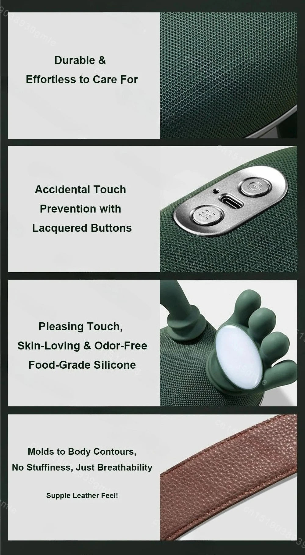 ﻿Shiatsu Neck & Shoulder Massager with Heat – Deep Tissue Relief