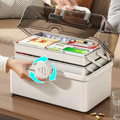 3 layer home medicine box