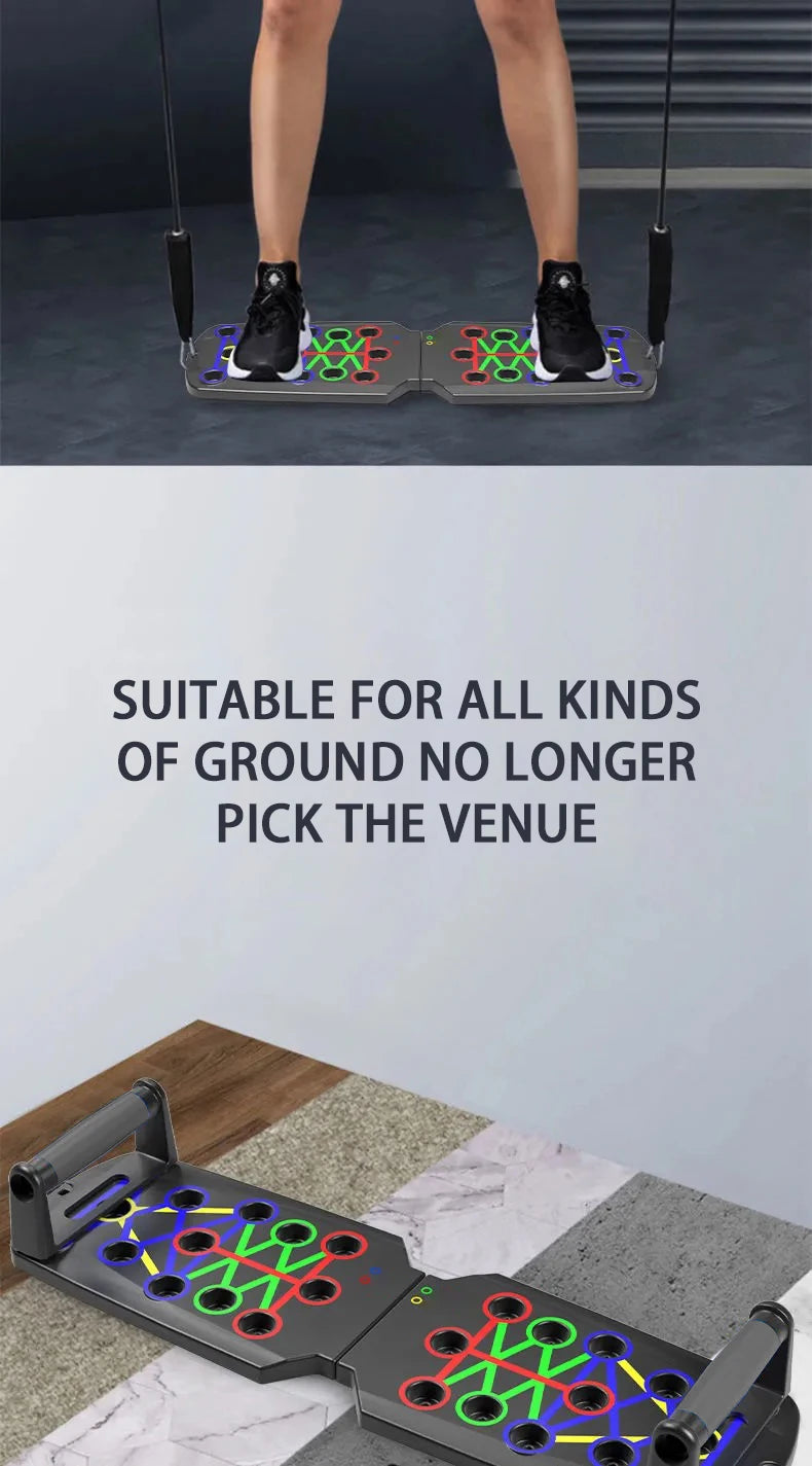 Portable multifunctional push up board set