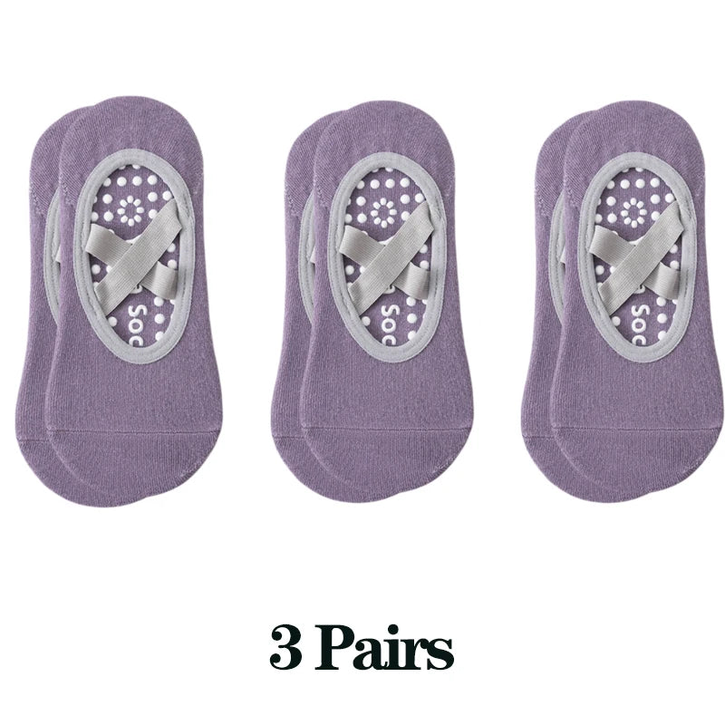 1/ 3Pair Professional Women Yoga Sport Socks