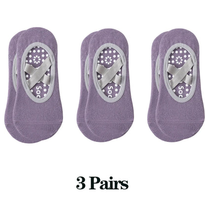 1/ 3Pair Professional Women Yoga Sport Socks