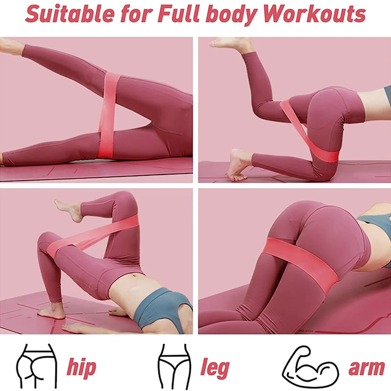 Portable Fitness Rubber Resistance Bands