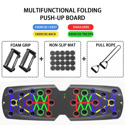 Portable multifunctional push up board set