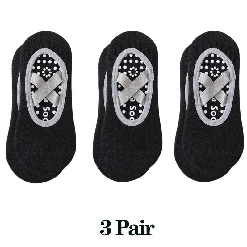 1/ 3Pair Professional Women Yoga Sport Socks