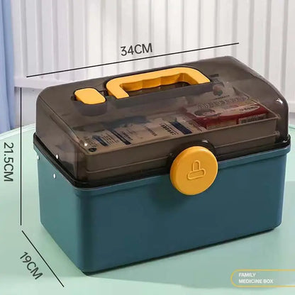 3 layer home medicine box