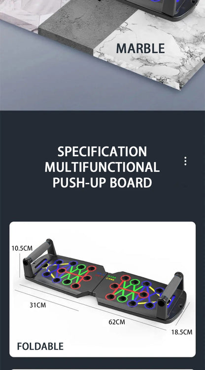 Portable multifunctional push up board set