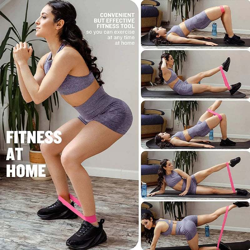 Portable Fitness Rubber Resistance Bands