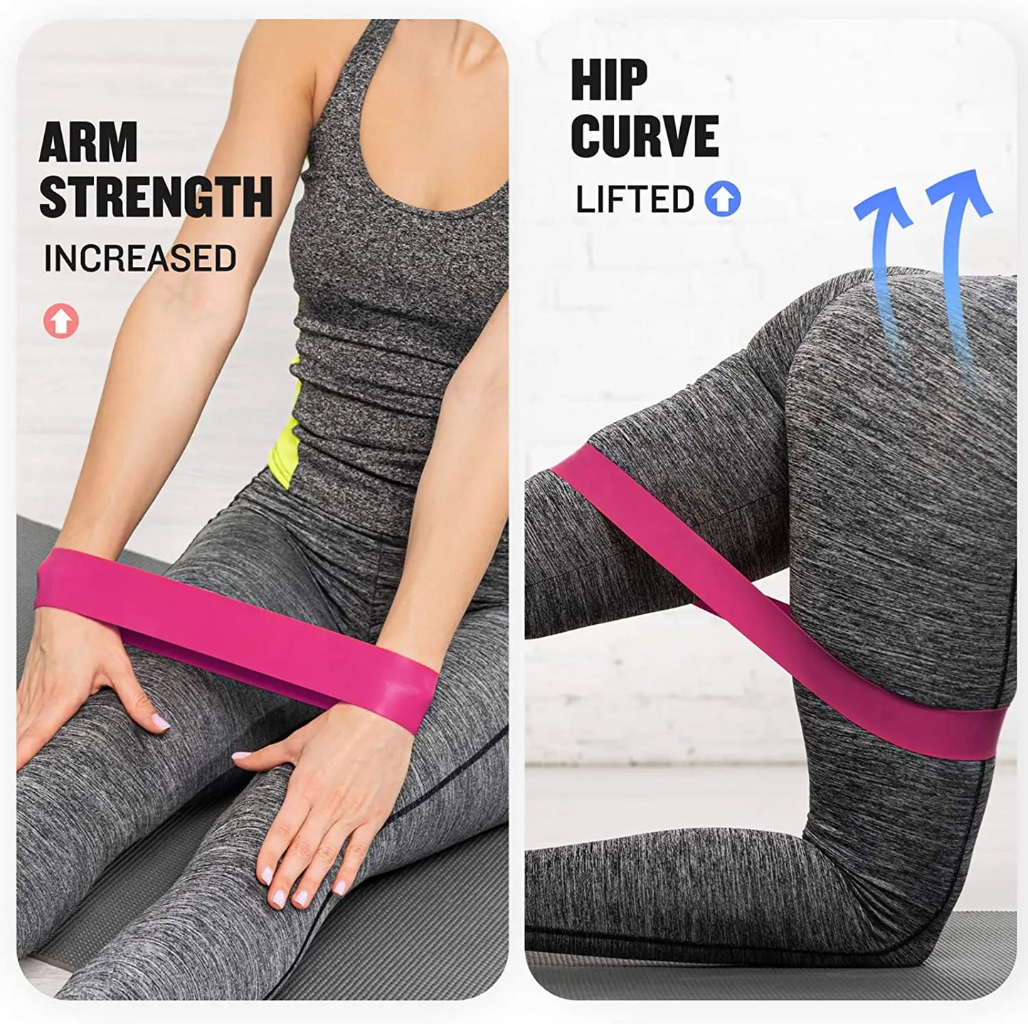 Portable Fitness Rubber Resistance Bands