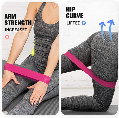 Portable Fitness Rubber Resistance Bands